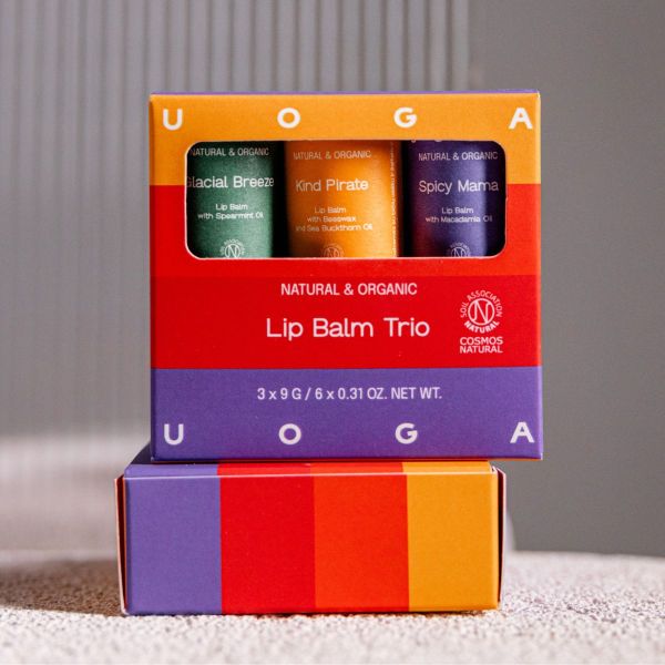 Balm Trio | Lip balms | Natural cosmetics | Uoga Uoga